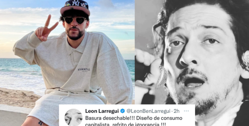 Leon Larregui atacó a Bad Bunny en twitter.