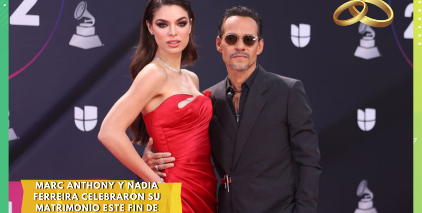 Marc Anthony y Nadia Ferreira celebraron su matrimonio en Miami.