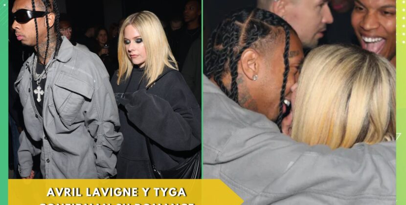 Avril Lavigne y tyga confirman su relación con un apasionado beso en París.