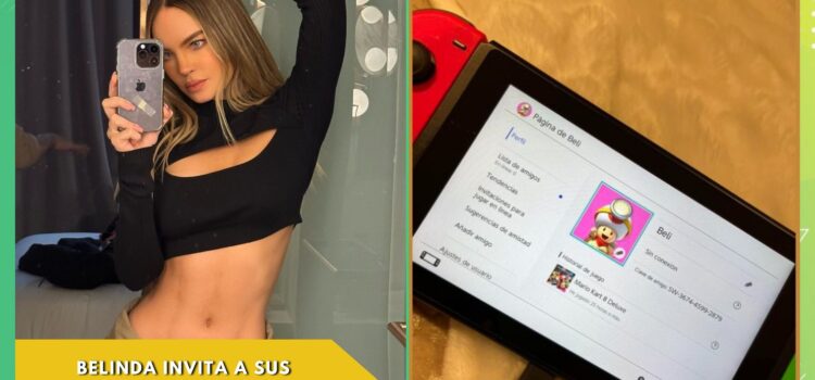 Belinda compartió su perfil de Nintendo para que todos puedan jugar con ella
